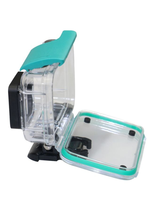 Protective Housing Case For 4K Action Camera Green/Clear - Image 3