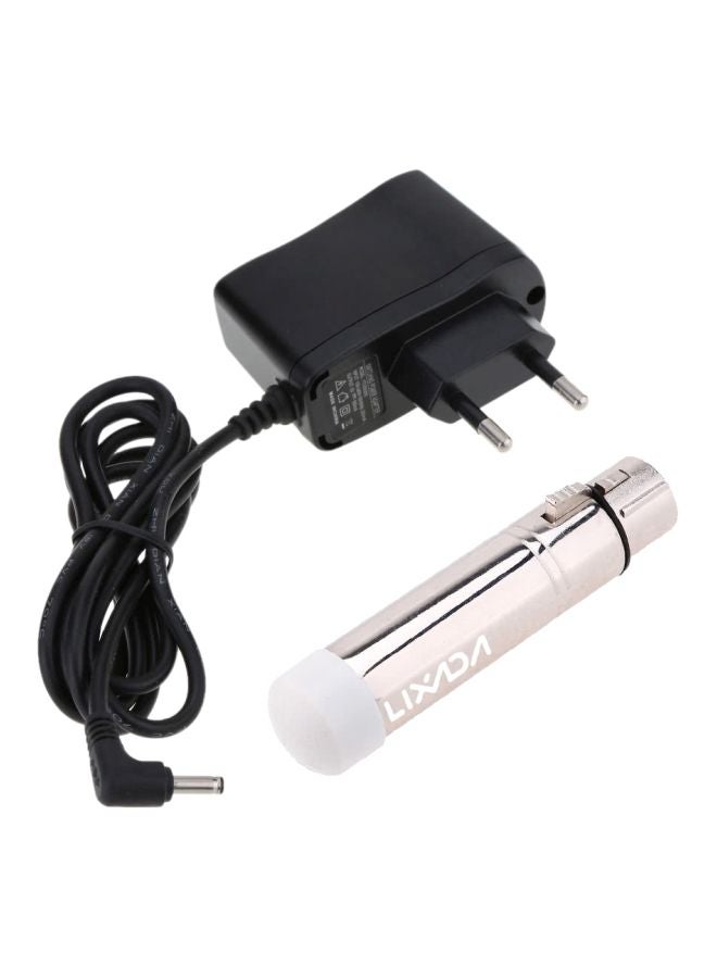 Wireless Female XLR Receiver Black/Silver 14.5cm - Image 1