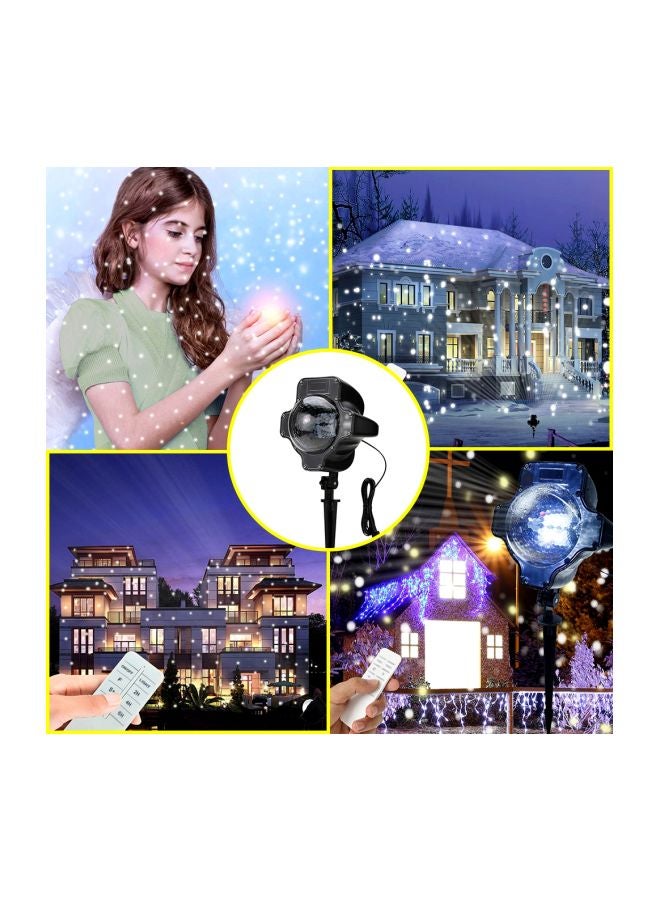 Water-Resistant LED Snowflake Projector Timing Light White 19x16.5x46.5cm - v1590810172/N38049945A_3