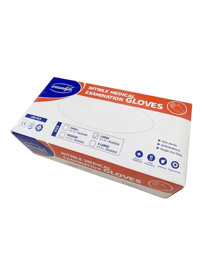 100-Piece Nitrile Medical Examination Disposable Gloves - Image 3