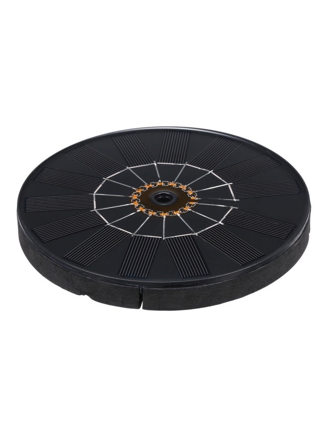 Generic 2-Piece Solar Powered Garden Fountain Pump Kit Black/Gold/Silver 17.5x4x17cm  - Image 3