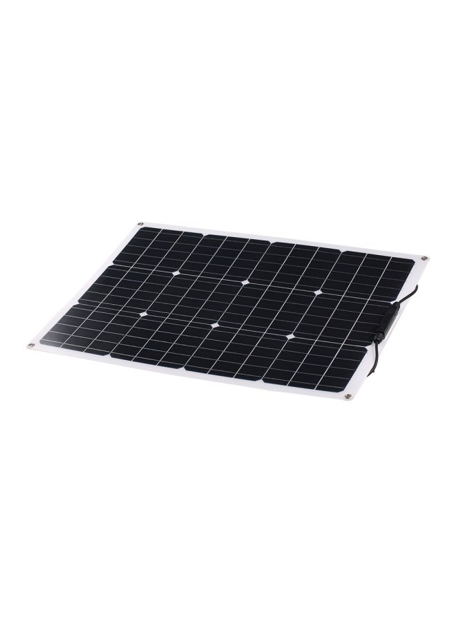 Generic Flexible Monocrystalline Solar Panel Black/White 46x4x46centimeter  - Image 1