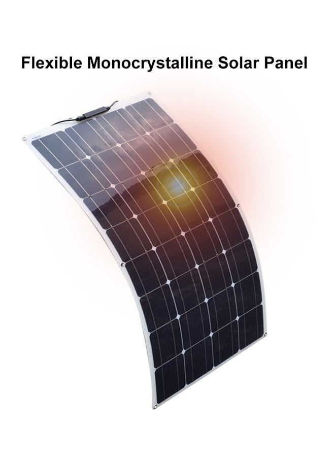 Generic Flexible Monocrystalline Solar Panel Black/White 46x4x46centimeter  - Image 3