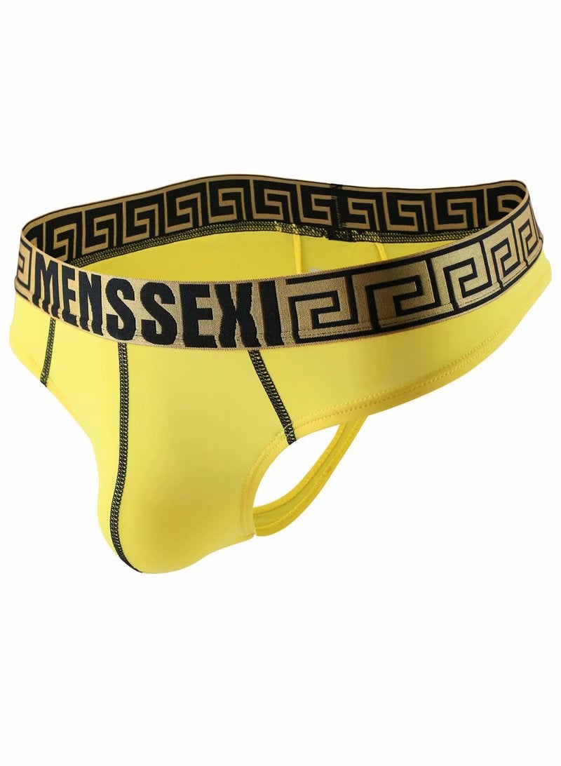 Charming Ice-Shredded Brief Yellow  - Image 1