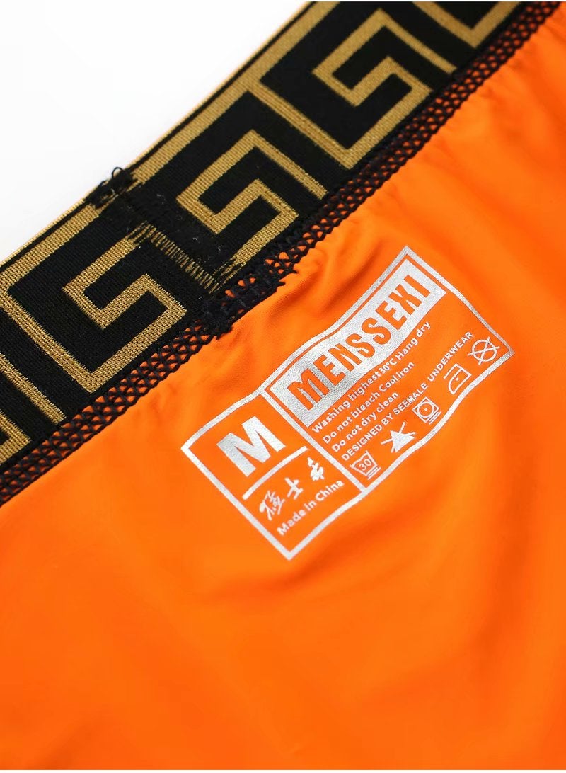 Charming Ice-Shredded Brief Orange - Image 2