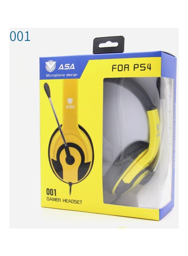 أيه أس أيه سماعة رأس للألعاب بتصميم يغطي الأذن مع ميكروفون - لجهاز الألعاب بلايستيشن 4 - Image 2