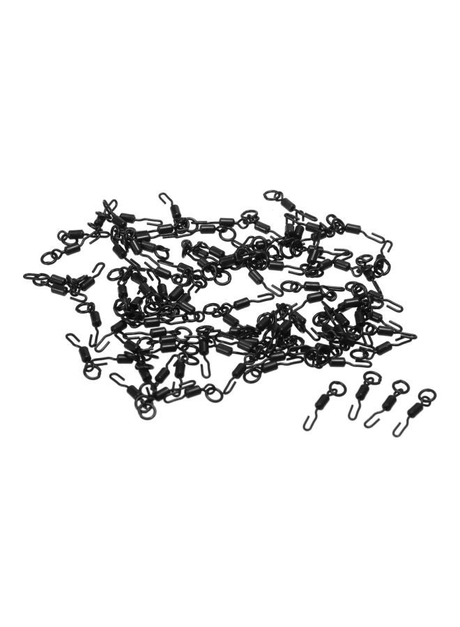 Generic 100-Piece Stainless Steel Rolling Swivel Connector Fishhook  - Image 1