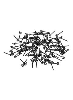 100-Piece Steel Boilies Bait Screws With Oval Link Loops