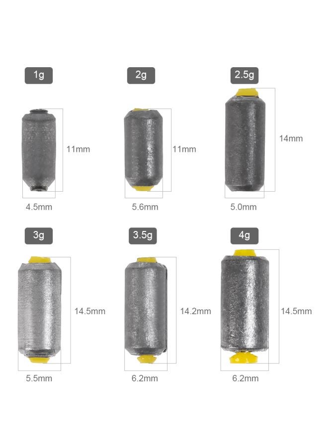 Blusea 50-Piece Fast Sinking Lead Sinkers For Fishing Tackle - Image 2