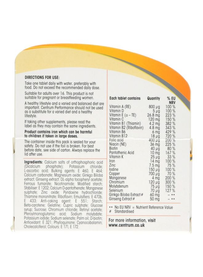 Pfizer - Centrum Performance Multivitamin Dietary Supplement - 60 Tablets - Image 1