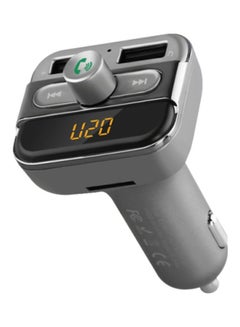 Earldom Bluetooth Car Charger With Remote Control Grey/Black  - Image 1