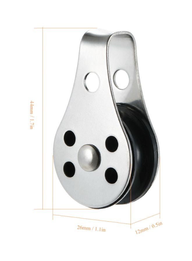 Generic 2-Piece Stainless Steel Pulley Block Set 8x6x2cm  - Image 4