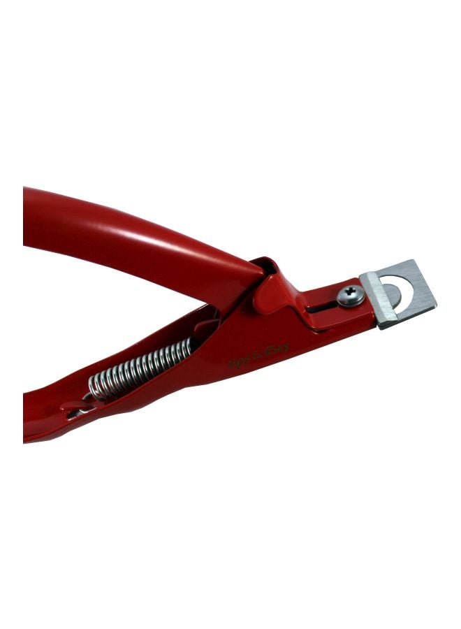 Tips & Toes Stainless Steel Nail Cutter Red/Silver  - Image 3
