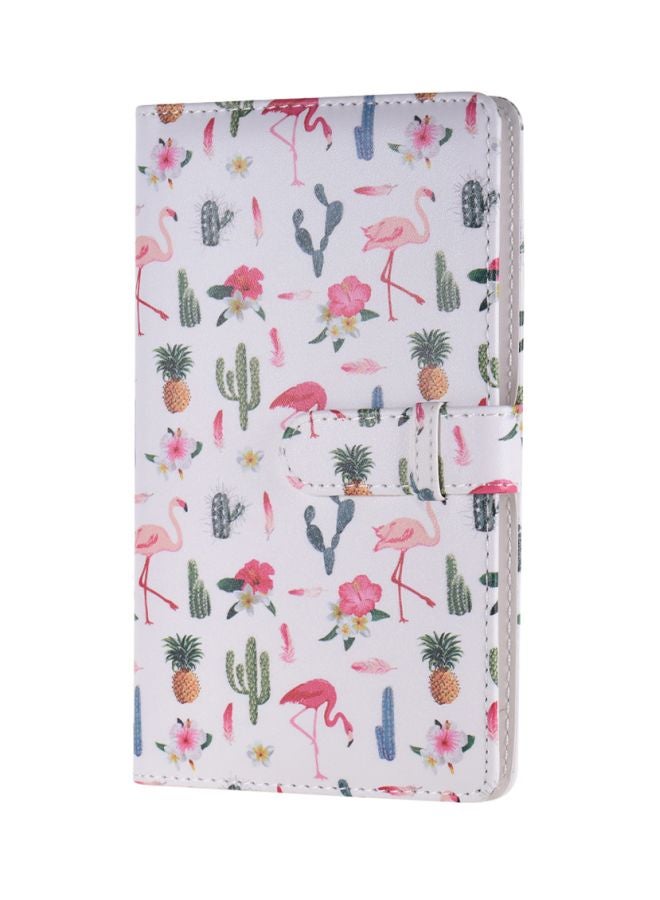 دوكولر ألبوم صور مزين بنقوش بعدد 96 جيباً أبيض/وردي/أخضر - Image 2