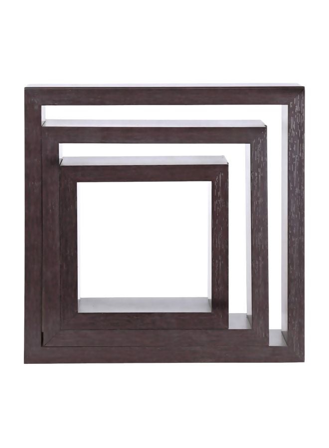 اي اف تي طقم أرفف عائمة مكون من 3 قطع بني - Image 2