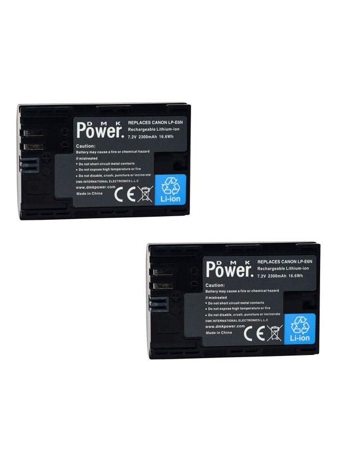 DMK Power 4-Piece Replacement Battery Grip Kit For Canon EOS 5D Mark IV Digital SLR Camera Black - Image 4