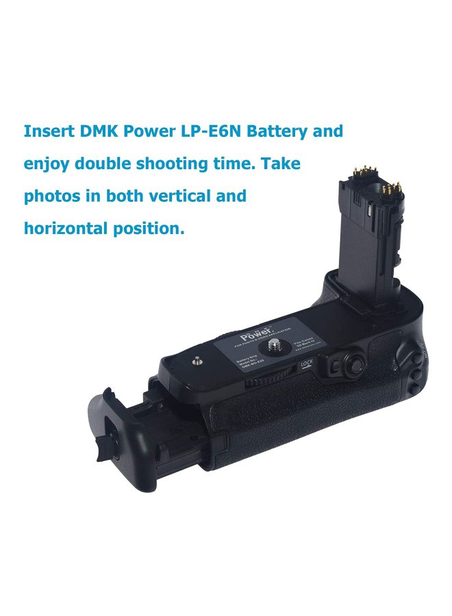 DMK Power 4-Piece Replacement Battery Grip Kit For Canon EOS 5D Mark IV Digital SLR Camera Black - Image 3