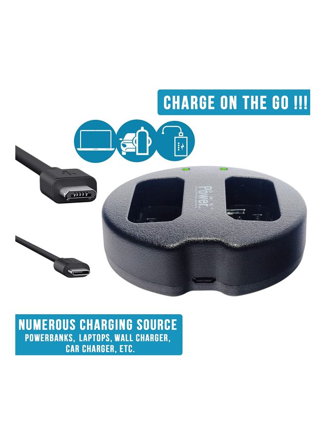 DMK Power Pack Of 4 Battery Charger For Canon Camera Black - Image 2