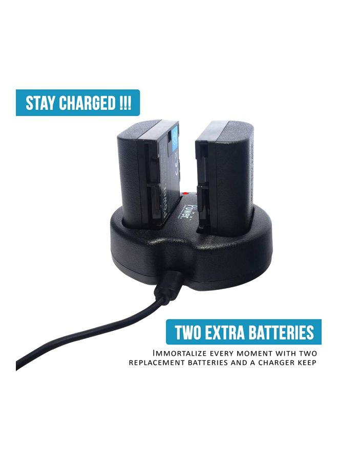 DMK Power Pack Of 4 Battery Charger For Canon Camera Black - Image 3
