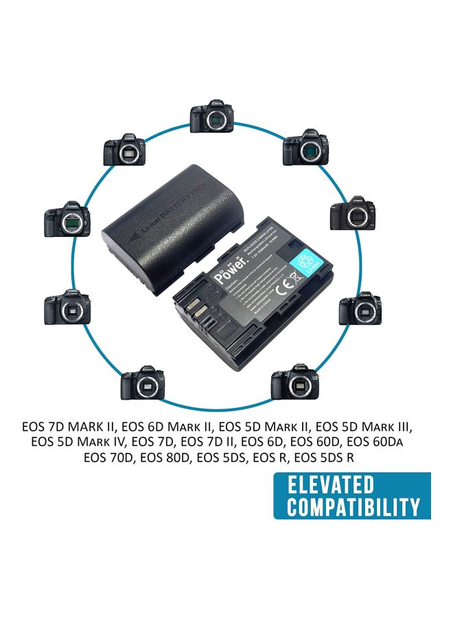 DMK Power Pack Of 4 Battery Charger For Canon Camera Black - Image 4