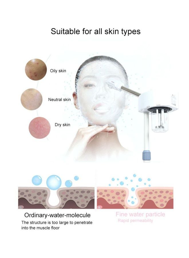 Mini Facial Steamer White/Silver/Grey - Image 4