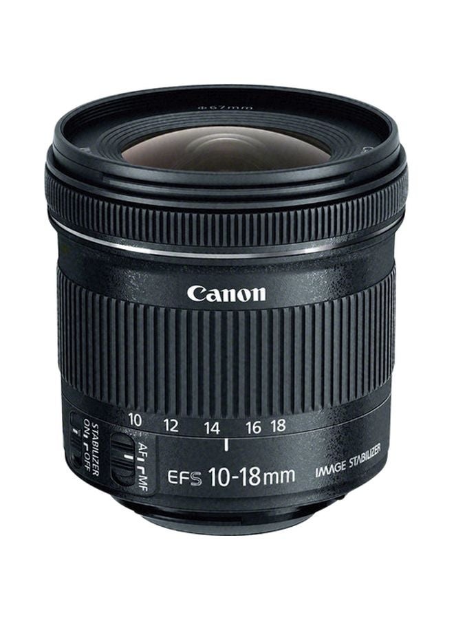 Canon EF-S 10-18mm F/4.5-5.6 Lens For Canon Black  - Image 1