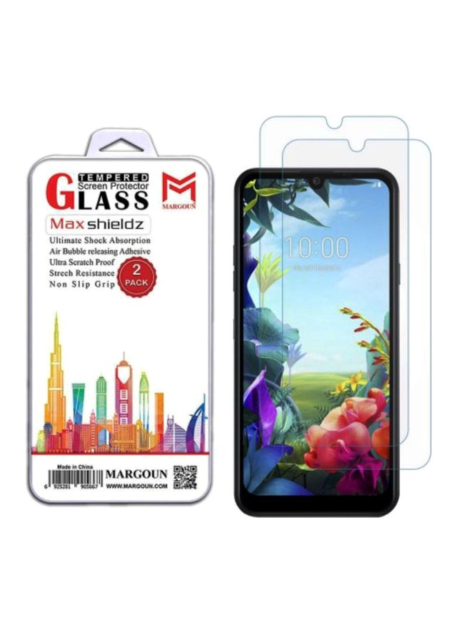 MARGOUN 2-Piece 3D Tempered Glass Screen Protector Set For LG K40S Clear - Image 2