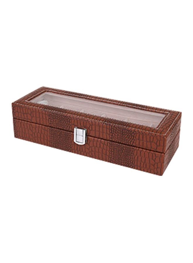 Generic - 6-Compartment Watch Organizer Box - Image 1