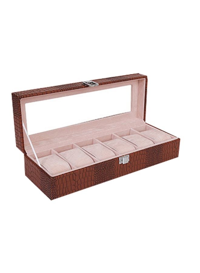 Generic - 6-Compartment Watch Organizer Box - Image 1