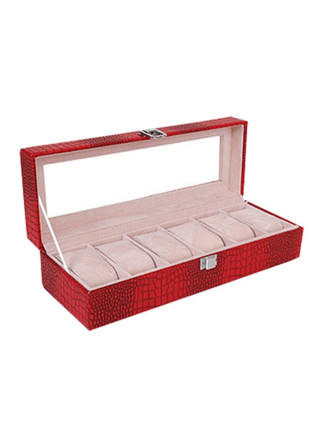 Generic - unisex 6-Compartment Watch Organizer Box - Image 1