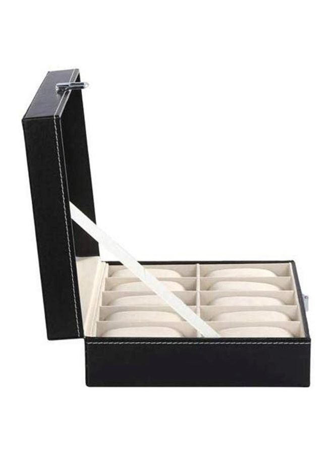 10-Compartment Watch Organizer Box - Image 4