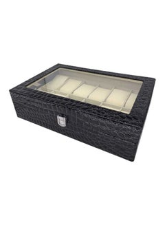 unisex 12-Compartment Watch Organizer Box