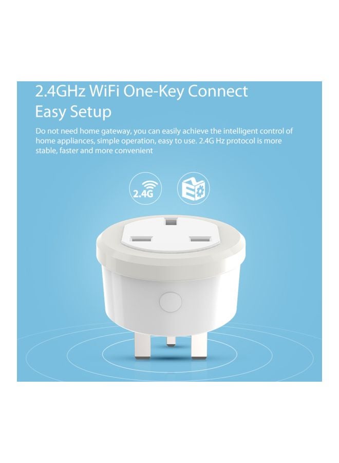 Generic Wi-Fi Smart Plug White 7X6.1X6.1cm  - Image 5