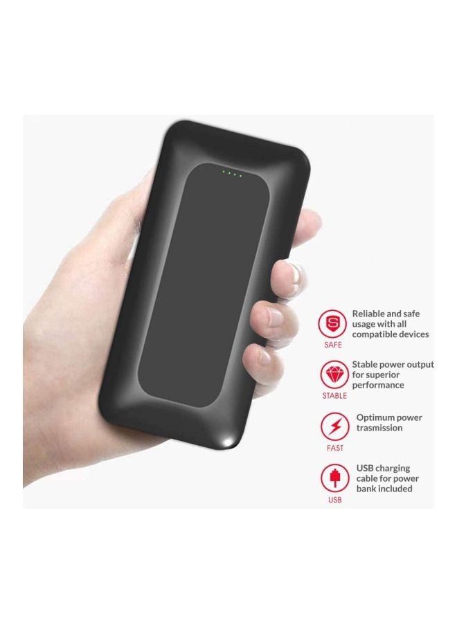 Trands - 10000.0 mAh Portable Power Bank Black - Image 1