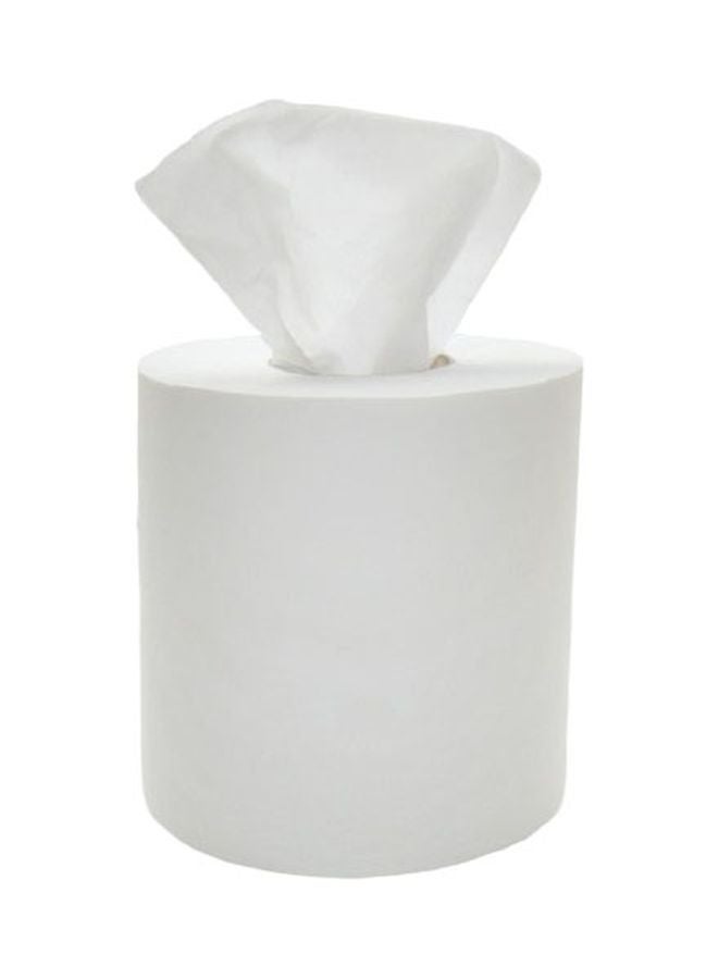 مجموعة لفافات مناديل ماكسي رول الورقية للمطبخ مكونة من 6 قطع أبيض 700جرام - Image 2