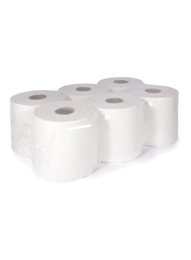 Generic 6-Piece EM Kitchen Maxi Roll Tissue Paper White 900grams  - Image 1