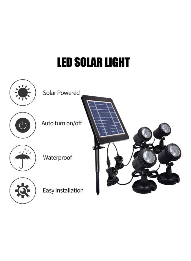 Generic LED Waterproof Solar Powered Garden Pond Light Blue 23.0x18.0x11.0cm - Image 2