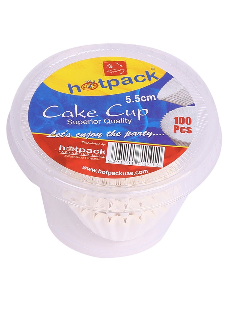 Hotpack 100-Piece Cake Cup Clear 5.5cm  - Image 1