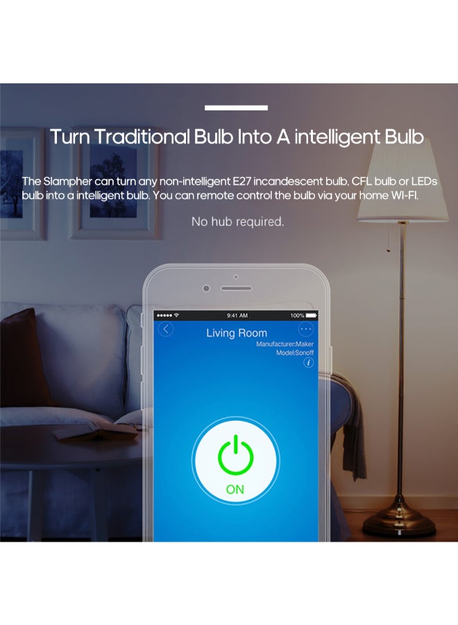 SONOFF WiFi Intelligent RF Lamp Holder For Alexa Google Home/Nest E27 White - Image 4