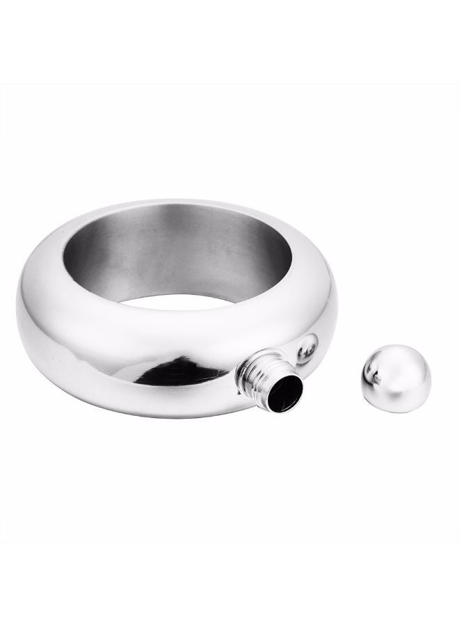 Booze Smuggle Bracelet Bangle Flask Silver  - Image 3