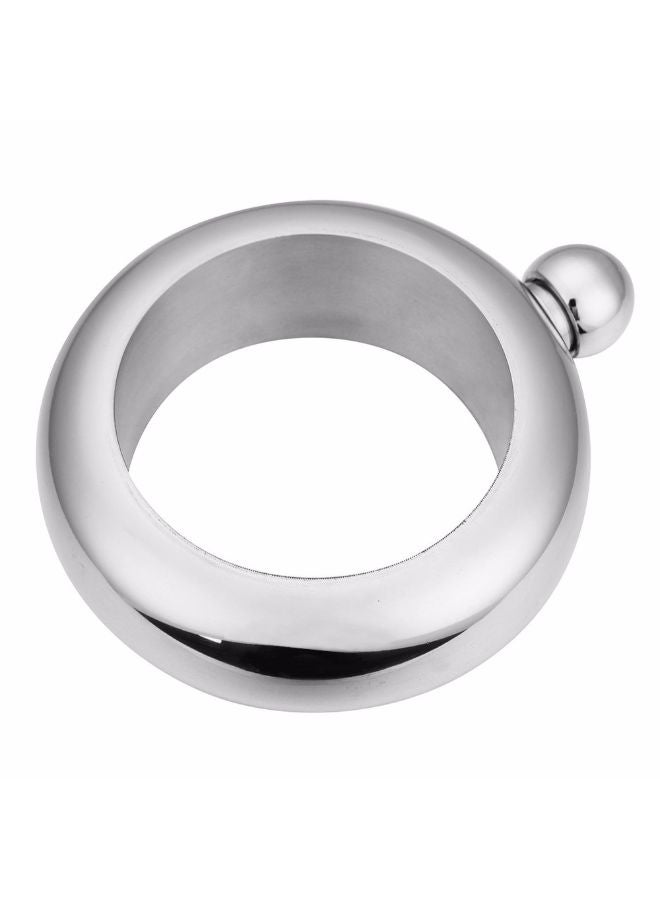 Booze Smuggle Bracelet Bangle Flask Silver  - Image 2