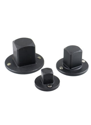 3-Piece Magnetic Flat Type Adaptor Driver Set Black 12x10x15cm - v1590844795/N38412905A_1