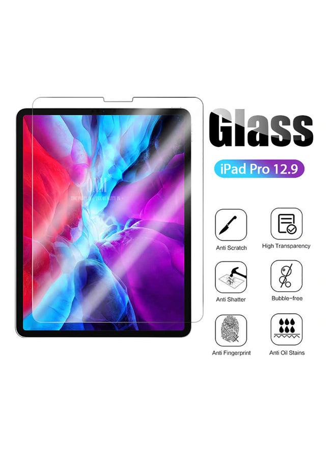 Tempered Glass Screen Protector For Apple iPad Pro 12.9 2020 Clear