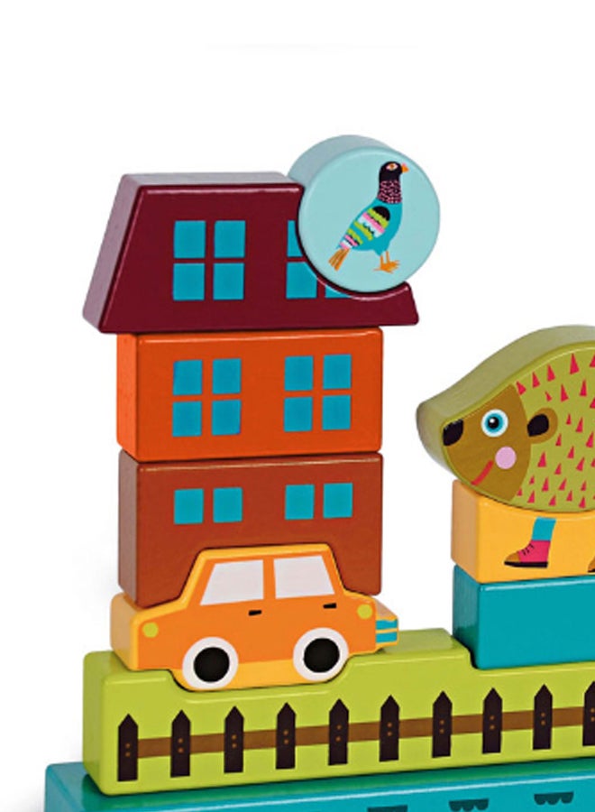 Oops 16004.24 10-Piece Hedgehog Magnetic Building Block Set 10 3+ Years - Image 2