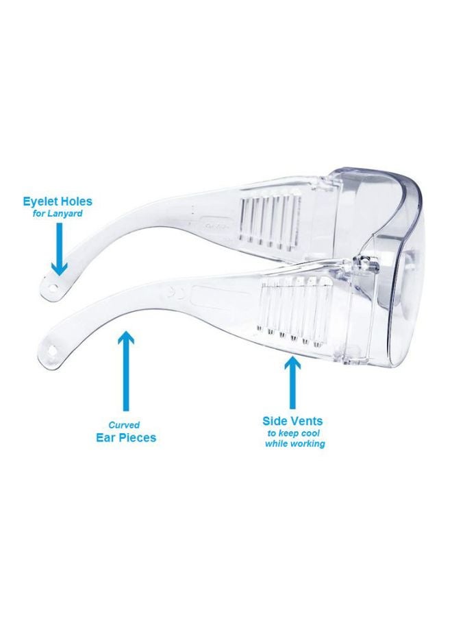 unisex 12-Piece Air Vented Shield Safety Goggles - Image 3