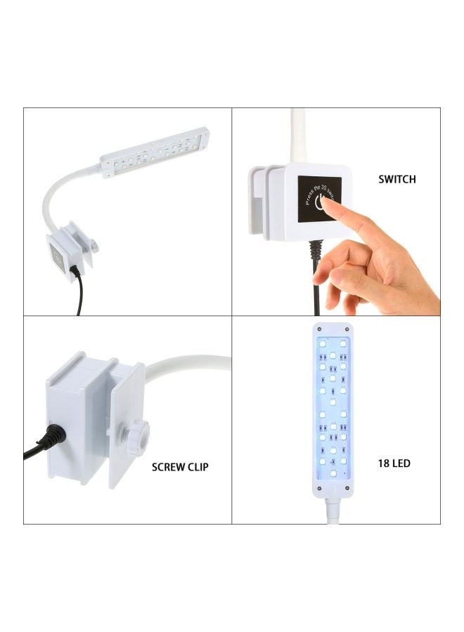 18 مصباح LED RGBW 16 لون متغير 3 أوضاع ضوء حوض السمك مع مشبك - Image 4