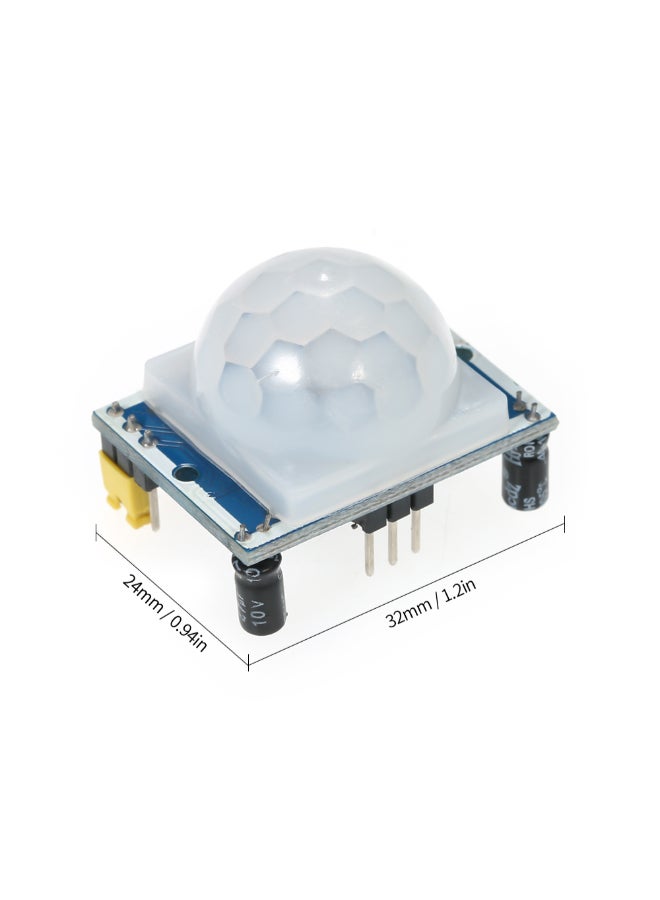 Generic - HC-SR501 PIR Infrared Body Motion Detector For Arduino/Raspberry Pi White - Image 1