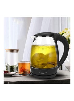 سوكاني غلاية مياه كهربائية بسعة 1.7 لتر 1.8 L 1500.0 W 389.33594264.17 شفاف/ أسود  - Image 3