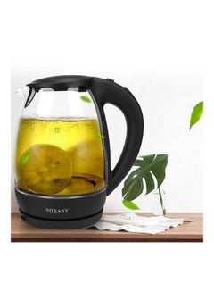 سوكاني غلاية مياه كهربائية بسعة 1.7 لتر 1.8 L 1500.0 W 389.33594264.17 شفاف/ أسود  - Image 4