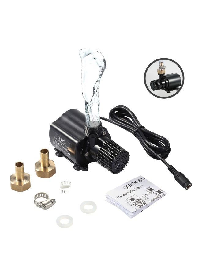 Generic Mini Submersible Water Pump With Clamp Ring Black/Gold/Silver 9.5x5.2x7cm  - Image 3